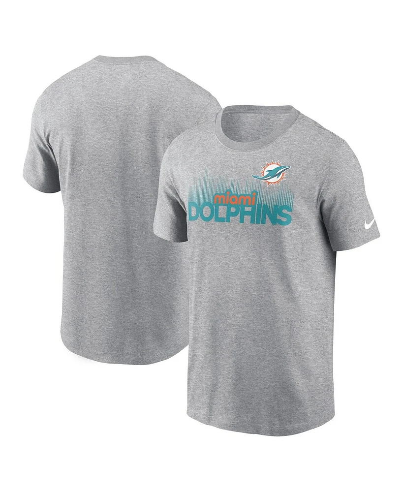 Nike Men's Heather Gray Miami Dolphins Local Essential T-Shirt