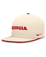 Nike Men's Natural Georgia Bulldogs Primetime True Performance Fitted Hat