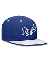 Nike Men's Royal/White Kansas City Royals True Primetime Two-Tone Performance Fitted Hat