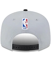 New Era Men's Gray/Black Utah Jazz Tip-Off Two-Tone 9FIFTY Snapback Hat