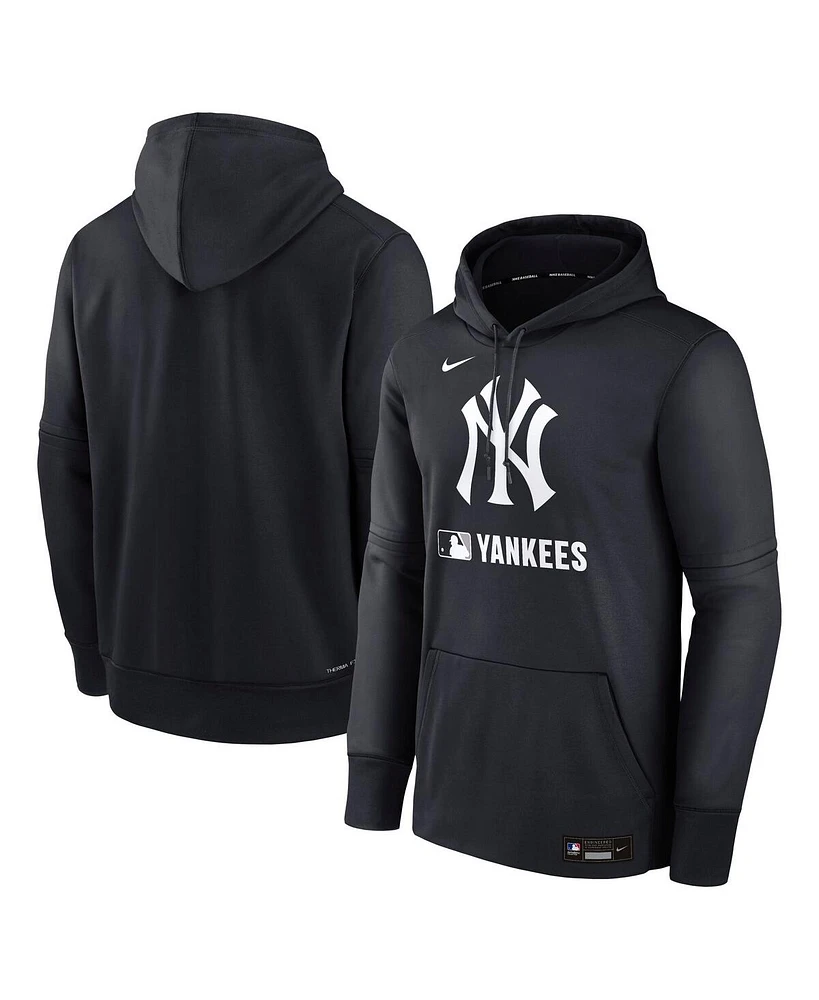 Nike Men's Navy New York Yankees Authentic Collection Performance Pullover Hoodie