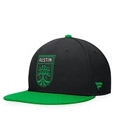 Fanatics Men's Black/Green Austin Fc Downtown Snapback Hat