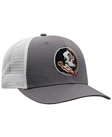 Top of the World Men's Gray/White Florida State Seminoles Victory Baseline Trucker Adjustable Hat