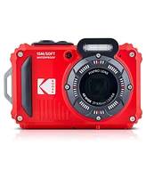 Kodak Pixpro WPZ2 16MP Full Hd Waterproof Rugged Digital Camera, Red, Bundle with 32GB Memory Card and Camera Bag