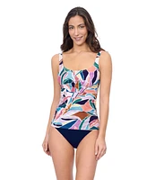 Profile by Gottex Women's Aura Square Neck D Cup Tankini