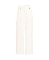 Lands' End Women's Soft Polish Cargo High Rise Wide Leg Pants