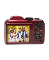 Kodak Kodak Pixpro AZ255-rd 16MP Digital Camera 25X Optical Zoom 24mm Wide Angle Lens Optical Image Stabilization 1080P Full Hd Video 3" Lcd Vlog