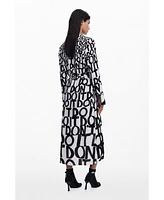 Desigual Women's Lettering midi dress