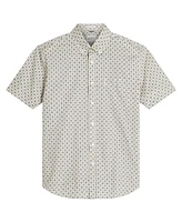 Ben Sherman Men's Block Geo Print Short Sleeve Shirt