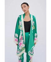 Raishma Studio Women's Amora Green Kimono