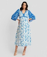 Seraphine Women's Maternity Flounce Sleeve Dress