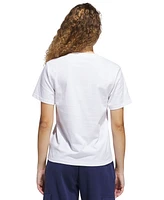 adidas Women's Cotton Cherry Logo-Graphic Crewneck T-Shirt