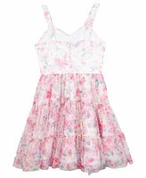 Rare Editions Big Girls Floral Mesh Social Dress