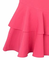 Rare Editions Big Girls Puff Sleeve Scuba Dress