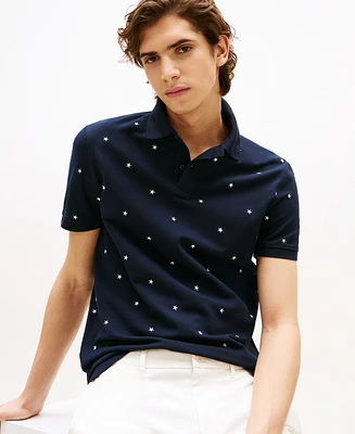 Tommy Hilfiger Men's All Over Star Print Polo Shirt