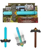 Minecraft Click and Switch Sword and Pickaxe Role Play 2-in-1 Weapon Toy