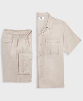Mode Of One Mens Palm Reverse Button Up Shirt Shorts Exclusively At Macys