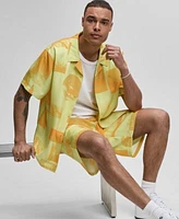 Mode Of One Mens Photoreal Collage Button Up Shirt Shorts Exclusively At Macys
