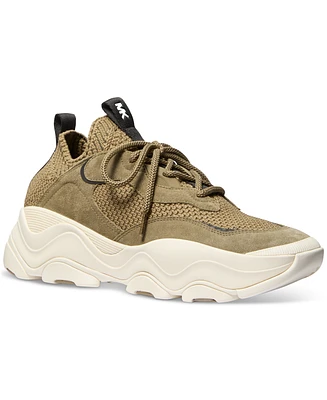 Michael Kors Men's Atlas Knit Lace-Up Trainer Sneakers