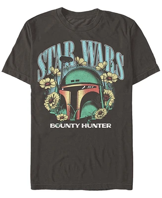 Star Wars Men's Boba Floral Short Sleeve T-Shirt