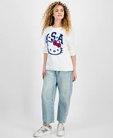 Grayson Threads, The Label Juniors' Hello Kitty Usa Graphic Sweater