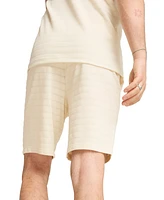 Puma Men's Ess Elevated Regular-Fit Textured Stripe 9" Shorts