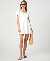 French Connection Women's Whisper Puff-Sleeve Mini Dress