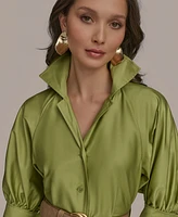 Donna Karan New York Women's Cotton Midi Shirtdress
