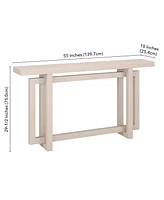 Hudson & Canal 55" Breslow Wide Rectangular Console Table