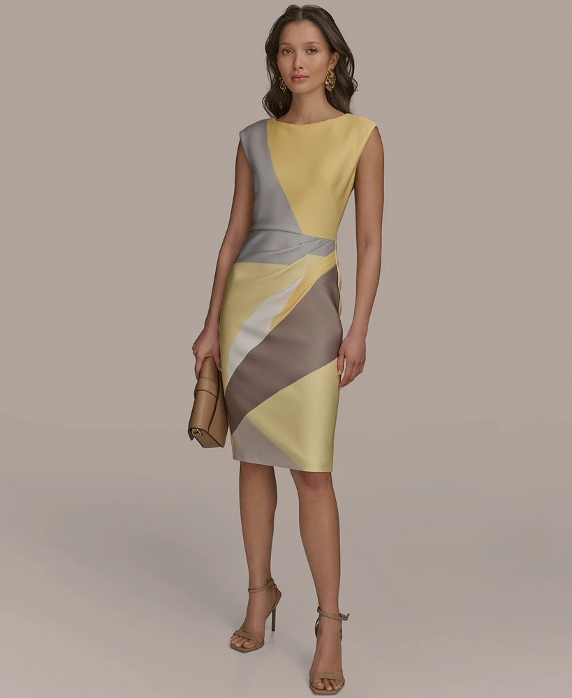 Donna Karan New York Women's Geo-Print Sheath Dress