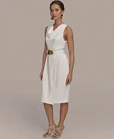 Donna Karan New York Women's Belted Sheath Dress
