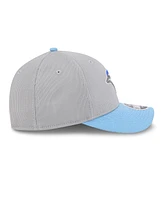 New Era Men's Gray/Powder Blue Toronto Blue Jays 2025 Batting Practice 9FORTY M-Crown Adjustable Hat