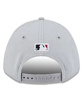 New Era Men's Gray Arizona Diamondbacks 2025 Mlb Clubhouse 9FORTY M-Crown Adjustable Hat