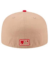 New Era Men's Khaki St. Louis Cardinals 59FIFTY Fitted Hat