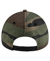 New Era Men's Camo Boston Red Sox Woodland Team Pop 9FORTY A-Frame Adjustable Hat