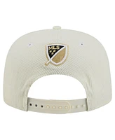 New Era Men's Cream Lafc 2025 Kickoff Snapback Golfer Hat