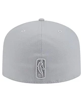 New Era Men's Gray Chicago Bulls Colorpack A-Frame Pinch Front 59FIFTY Fitted Hat