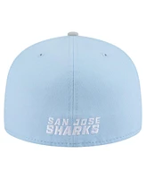 New Era Men's Light Blue/Gray San Jose Sharks Color Pack Two-Tone 59FIFTY Fitted Hat