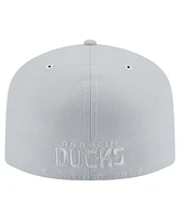 New Era Men's Gray Anaheim Ducks Color Pack A-Frame 59FIFTY Fitted Hat