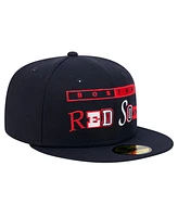 New Era Men's Navy Boston Red Sox Ransom 59FIFTY Fitted Hat