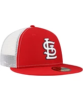 New Era Men's Red St. Louis Cardinals Team Color 59FIFTY Trucker Fitted Hat