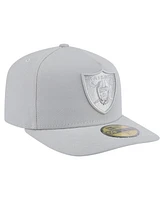 New Era Men's Gray Las Vegas Raiders Color Pack 59FIFTY Fitted Hat