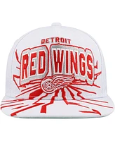 Mitchell & Ness Big Boys and Girls White Detroit Red Wings After Shock Snapback Hat