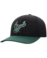 Top of the World Men's Black South Florida Bulls Reflex Fitted Hat