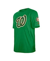 New Era Men's Kelly Green Washington Nationals St. Patrick's Day Shamrock Fill T-Shirt