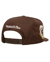 Mitchell & Ness Men's Brown San Diego Padres Double Up Snapback Hat