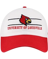 '47 Brand Men's White Louisville Cardinals Gridiron Clean Up Adjustable Hat