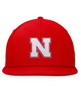 Top of the World Men's Scarlet Nebraska Huskers Fundamental Snapback Hat