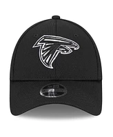 New Era Big Boys and Girls Black Atlanta Falcons Main B-Dub 9FORTY Adjustable Hat