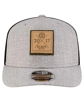 New Era Men's Heather Gray Atlanta United Fc 9SEVENTY Coolera Stretch-snap Adjustable Hat